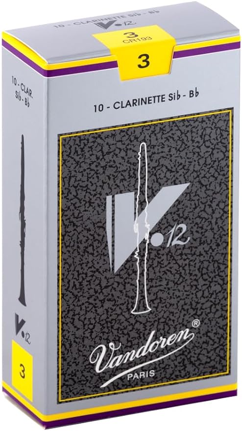 Vandoren CR193 Bb Clarinet V.12 Reeds Strength 3; Box of 10