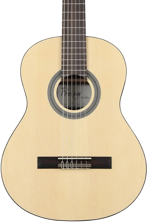 Cordoba C1M 1/2 Small Body Acoustic Nylon String Guitar, Protégé Series, Gold