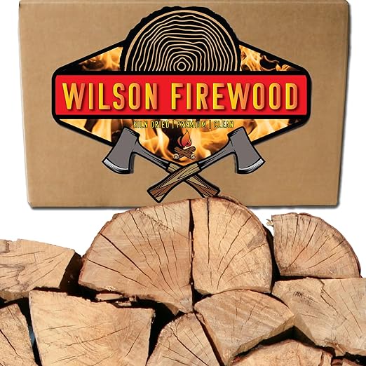 Wilson Maple Split Firewood - Seasoned Natural Kiln Dried Fireplace, Fire Pit, Bonfire Logs (Regular)