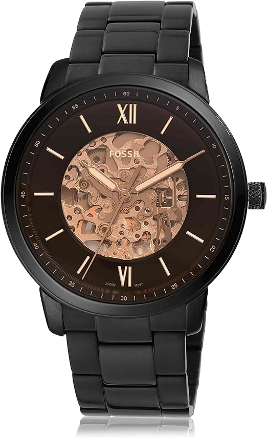 Fossil Neutra Men's Automatic Watch with Mechanical Movement and Skeleton Dial