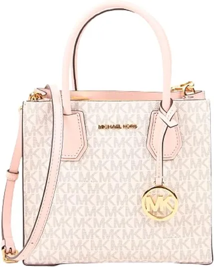 MICHAEL KORS MERCER MEDIUM MESSENGER CROSSBODY SATCHEL POWDER