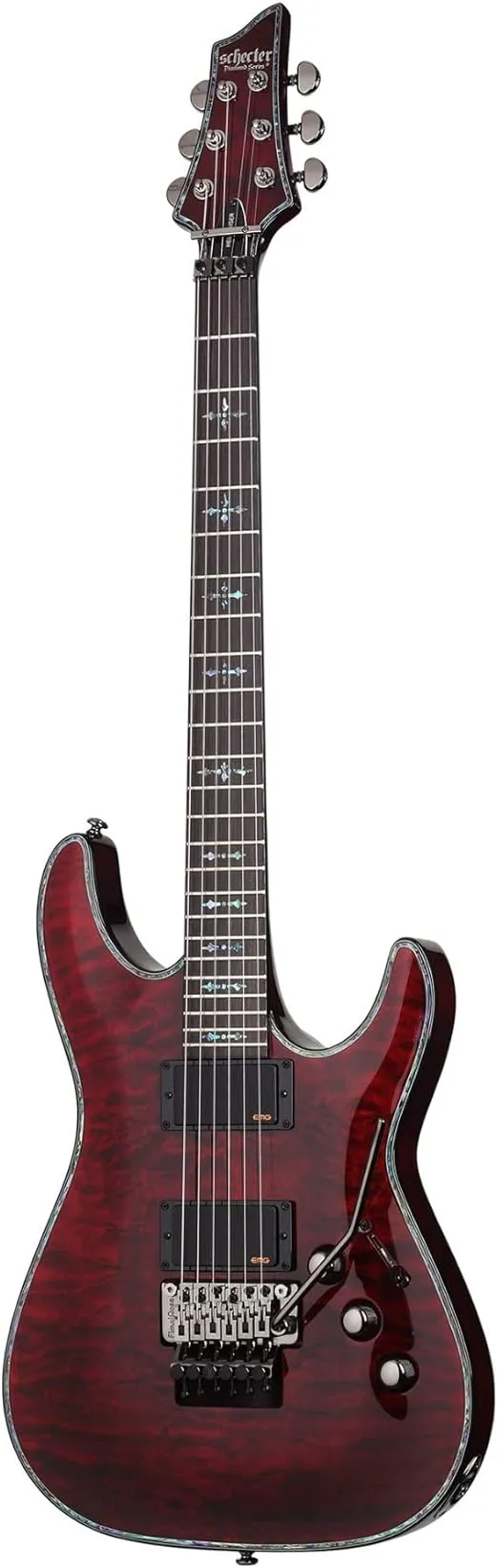 Schecter Hellraiser C-1 FR Electric Guitar, Black Cherry