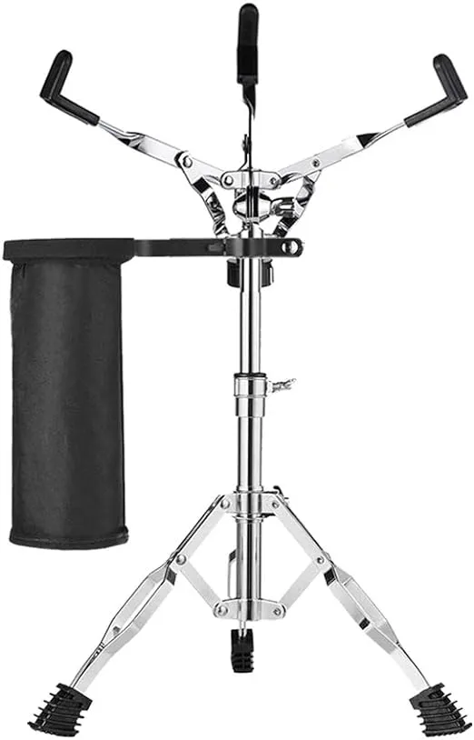 Snare Stand & Drum Sticks Holder, Lightweight(5lb),Double braced tripod construction,for 10 to 14 Inch Snare Drums