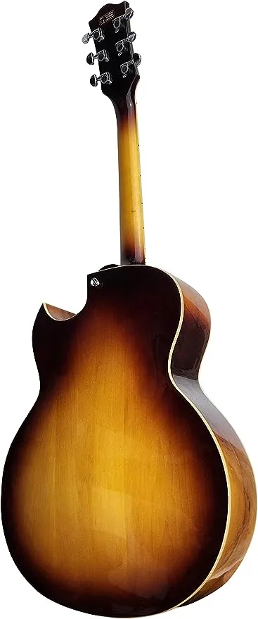 IYV 6 String Semi-Hollow-Body Electric Guitar, Right, Natural (IJZ-500 NA)