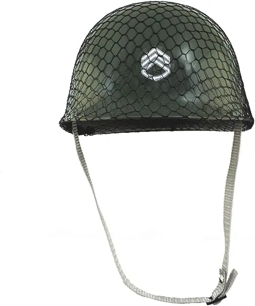 Childrens Green Army Helmet Costume Accessory