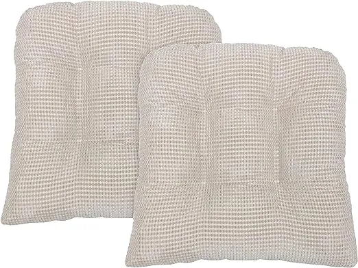 Arlee Memory Foam Non-Skid Chair Pad, 2 Count (Pack of 1), Light Taupe