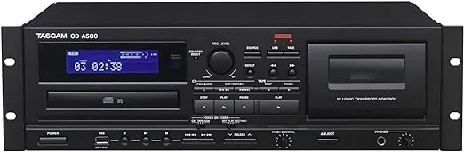 Tascam CD-A580 Rackmount Cassette/CD/USB MP3 Player Recorder Combo