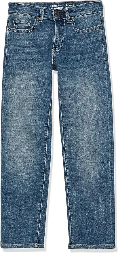 Amazon Essentials Boys' Regular Straight-Fit Jeans