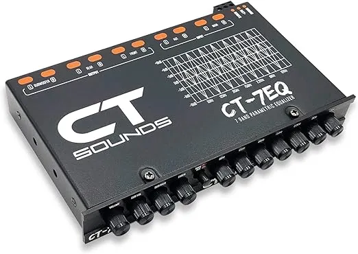 CT Sounds CT-7EQ 7 Band 1/2 Din Parametric Car Audio Equalizer