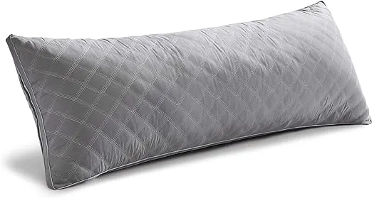 Oubonun Premium Adjustable Loft Quilted Body Pillows - Firm and Fluffy Pillow - Quality Plush Pillow - Down Alternative Pillow - Head Support Pillow - 21"x54"