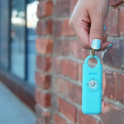 She’s Birdie–The Original Personal Safety Alarm for Women by Women–Loud Siren, Strobe Light and Key Chain in a Variety of Colors (Aqua)