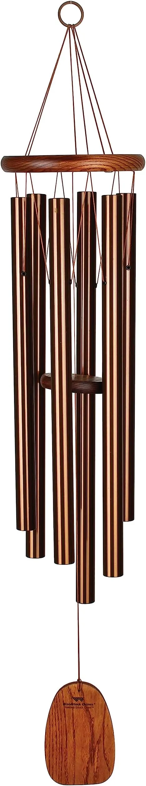 Woodstock Wind Chimes Original Amazing Grace Chime, 40" Bronze Wind Chimes for Outside, Outdoor Decor for Your Patio, Porch, and Garden