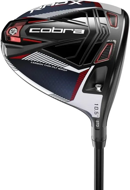 Cobra Golf 2021 Radspeed XB Driver Matte Peacoat-Red (Men's Left Hand, Project X Evenflow Ripetide, Reg Flex, 12)