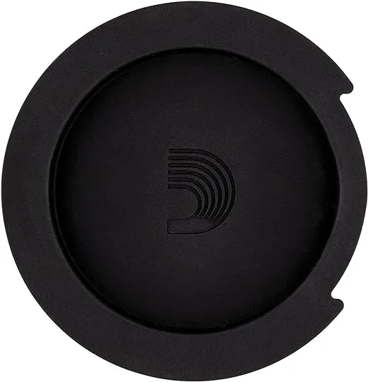 D'Addario Accessories Screeching Halt Acoustic Guitar Soundhole Cover - Acoustic Guitar Accessories - Eliminates Feedback,Black