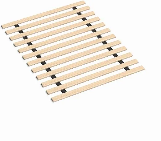 Mayton, 0.68-Inch Heavy Duty Horizontal Mattress Support Wooden Bunkie Board/Bed Slats, Twin, Beige