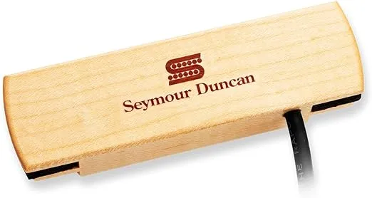 Seymour Duncan SA-3HC Woody HC Acoustic Soundhole Pickup - Magnetic Hum-Canceling Pickup for Standard Steel String Acoustic Guitars - Maple