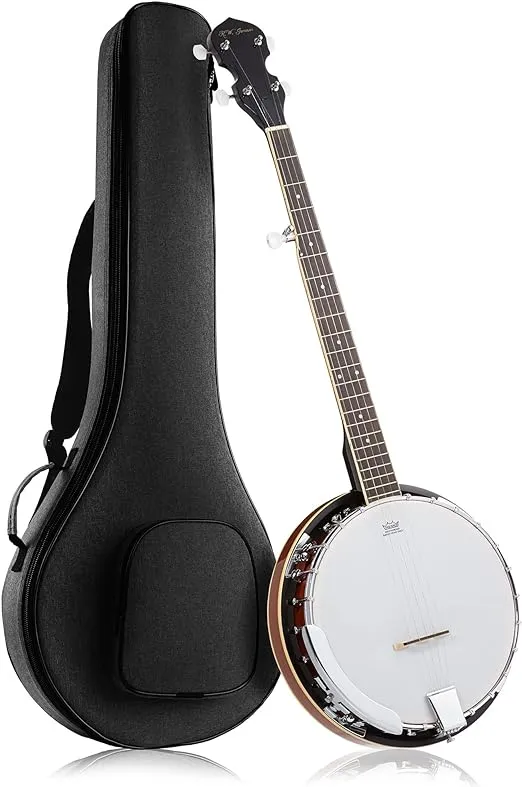 5-String Banjo 24 Bracket with Closed Solid Back and Geared 5th Tuner