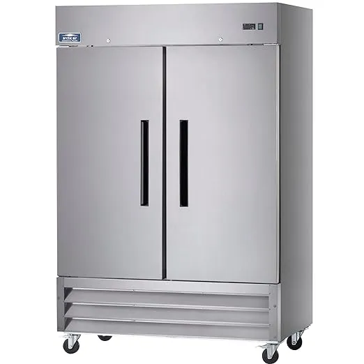 Arctic Air AF49 54" Two Section Two Door Reach-in Commercial Freezer, 49 Cubic Feet, Stainlesss Steel, 115v