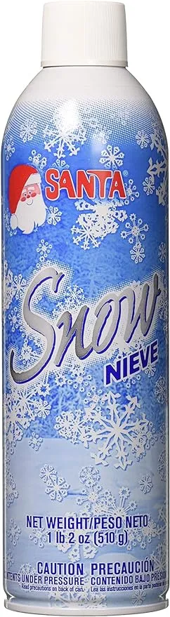 499-0505 White Spray Snow for Decoration, 18-Ounce