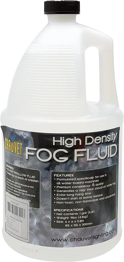 CHAUVET DJ High-Density Fog Machine Fluid - One Gallon | Fog Machines (Packaging May Vary)