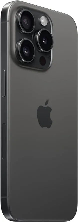 Apple iPhone 15 Pro, 128GB, Black Titanium - Unlocked (Renewed)