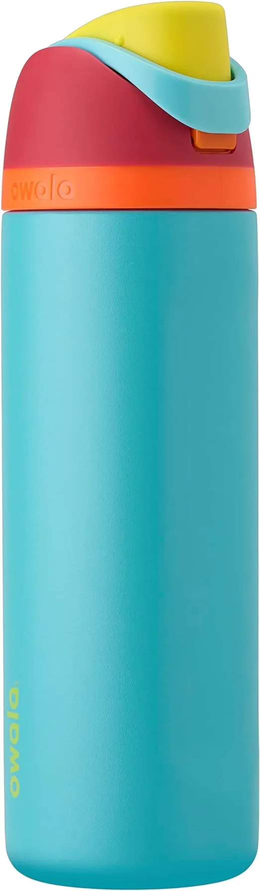 Owala FreeSip Insulated Stainless Steel Water Bottle with Straw for Sports, Travel, and School BPA-Free Sports Water Bottle, 24 oz, Summer Sweetness