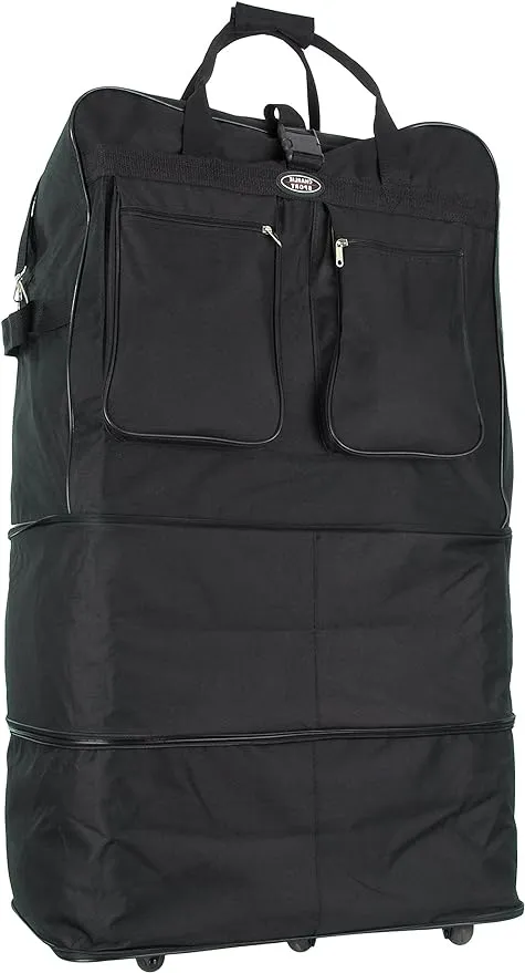 40" Black Expandable Spinner Wheel Bag