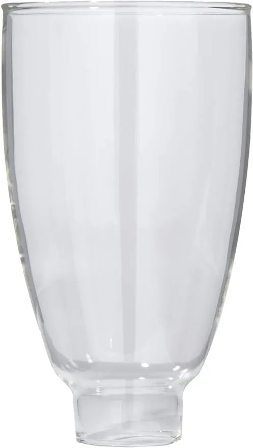 B&P Lamp® 6 1/2 Inch Clear Glass Colonial Style Lamp Shade for Sconces and Other Lighting Fixtures