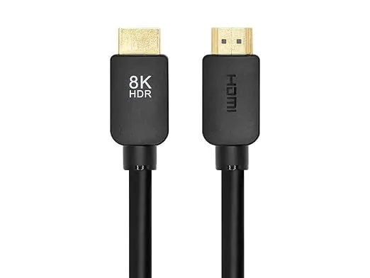 Monoprice 8K Certified Ultra High Speed HDMI 2.1 Cable - 48Gbps, Compatible with Sony PlayStation, Microsoft Xbox Series X and S, 10 feet, Black