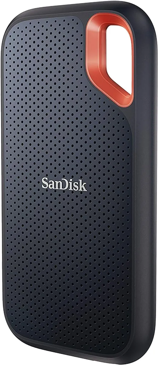 SanDisk 500GB Extreme Portable SSD - Up to 1050MB/s, USB-C, USB 3.2 Gen 2, IP65 Water and Dust Resistance, Updated Firmware - External Solid State Drive - SDSSDE61-500G-G25