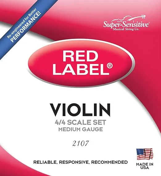 Super Sensitive Steelcore 4/4 Violin Strings: Set