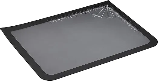 Artistic Office Products 17" x 22" Logo Pad Lift-top Desktop Organizer Desk Mat, Black/Clear