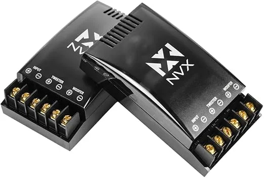 NVX® XSP69KIT 6x9 Car Speakers, 600W Max, 300W RMS, 2-Way Component System w/ 1" Silk Dome Tweeters & Passive X-Overs, Easy to Install in Cars/Trucks/Doors (Pair)