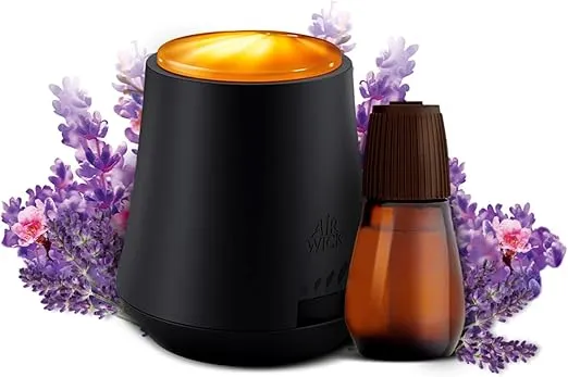 Air Wick Essential Mist Starter Kit, Diffuser + 1 Refill, Lavender and Almond Blossom, Air Freshener, Essential Oils