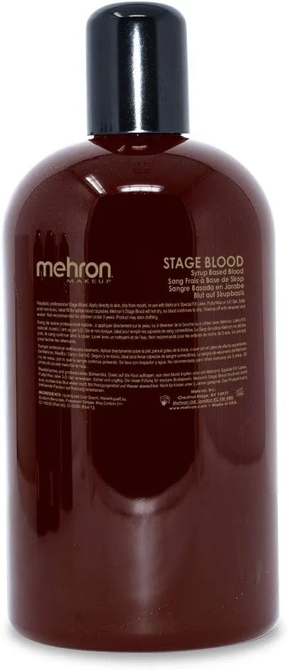 Mehron Makeup Stage Blood (16 oz) (Bright Arterial)