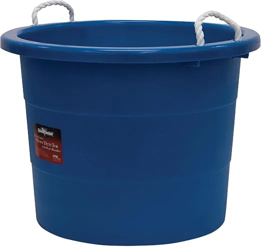 United Solutions TU0014 Utility Tub Muck Bucket, 20 gal, Plastic, Blue