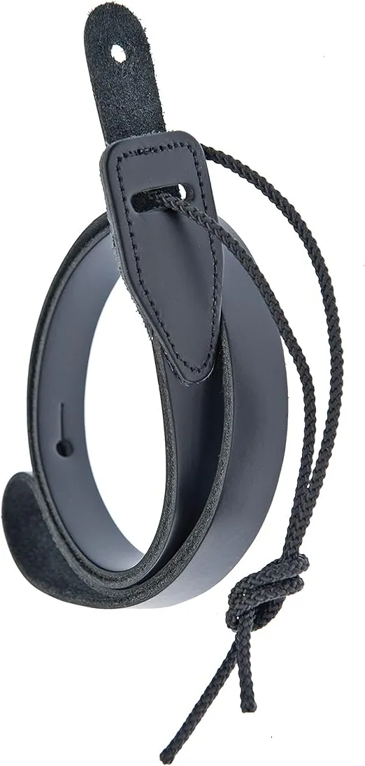 D'Addario Accessories Leather Mandolin Strap - Mandolin Accessories - Cradle Style - Black