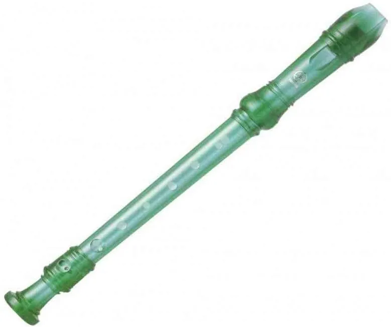 Yamaha YRS-20 3 Piece Soprano Recorder, Green