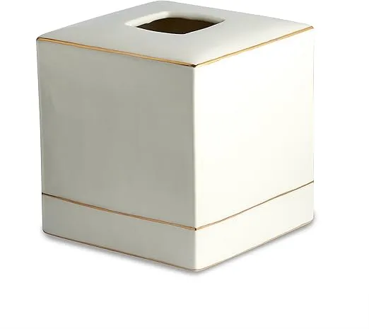 Kassatex Tissue Holder, St. Honore Bath Accessories | Porcelain