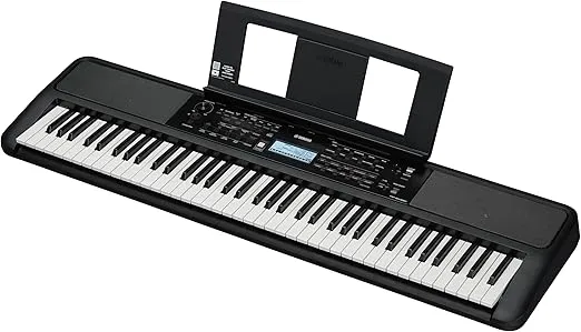 Yamaha PSR-EW320 76 Touch Sensitive Key Portable Keyboard for Beginners with Music Rest, Power Adapter