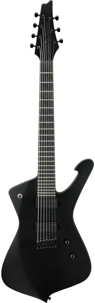 Ibanez Iron Label Iceman 7-string - Black Flat