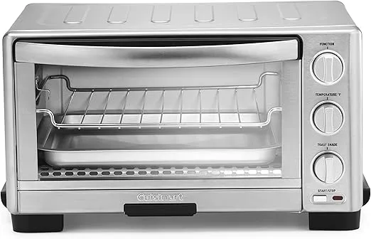 Cuisinart TOB-1010 Toaster Oven Broiler, 11.77" x 15.86" x 7.87", Silver (Renewed)