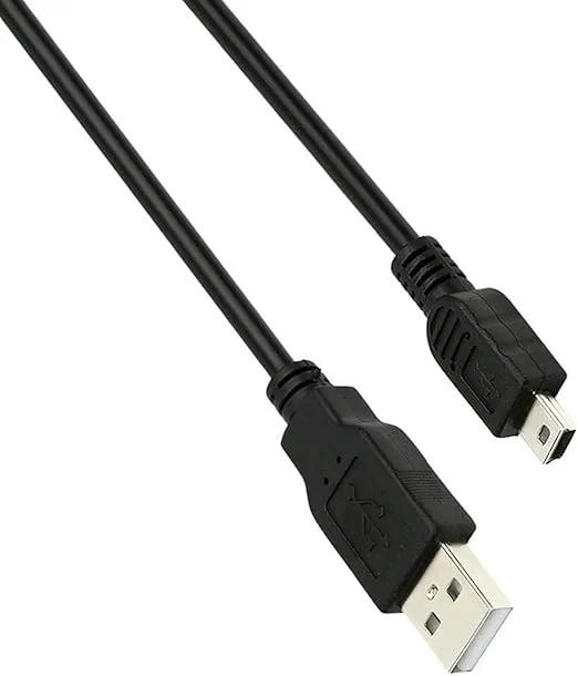 USB Power and Data Cable for Texas Instruments Calculators, TI-84 Plus, TI-84 Plus C Silver Edition, TI 89 Titanium, TI Nspire CX / TI Nspire CX CAS Graphing Calculators