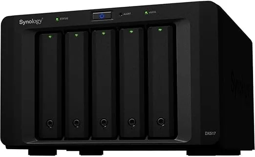 Synology 5bay Expansion Unit DX517 (Diskless) 157 mm x 248 mm x 233 mm