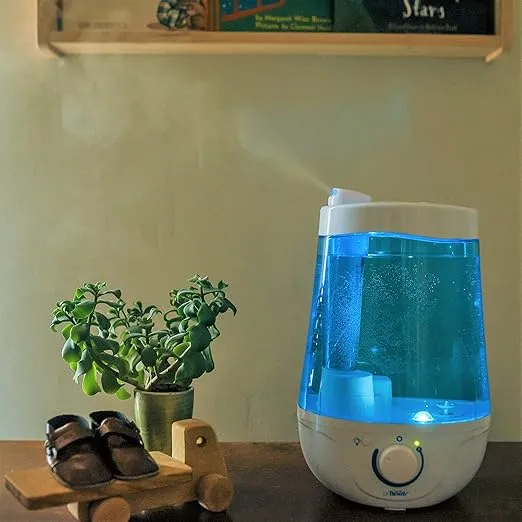 Dr. Brown's Cool Mist Ultrasonic Humidifier for Baby with Diffuser and Night Light