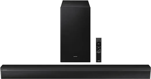 SAMSUNG HW-B550D 3.1 ch Soundbar w/Dolby Audio, Surround Sound Expansion, Bass Boost, Adaptive Sound, DTS Virtual:X, Wireless Subwoofer, 2024