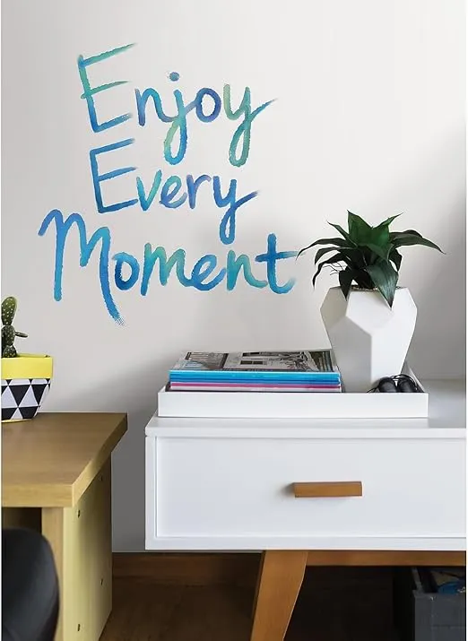 WallPops! WallPops Enjoy Every Moment Wall Quote 17.25 x 19.5 Blue (WPQ2134)