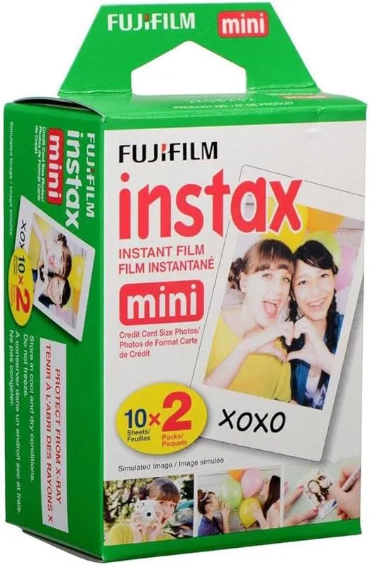 Fujifilm Instax Mini Instant Film, 10 Sheets of 5 Pack × 2 (100 Sheets)