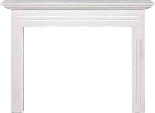 Pearl Mantels 510-48 Newport 48-Inch Fireplace Mantel Surround with Medium Density Fiberboard, White