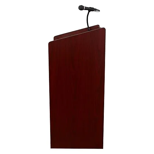 Oklahoma Sound 6010-MY Aristocrat Floor Sound Lectern, 25" Width x 46" Height x 20" Depth, Sound, Mahogany